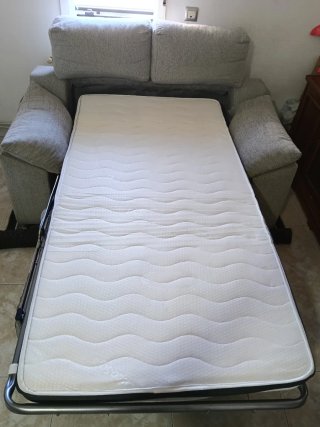 Sofá Cama Ikea Gris Tela