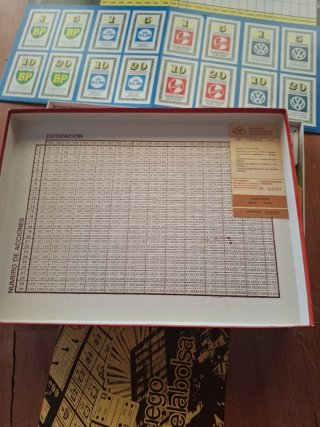 Juego de mesa La Bolsa Educa antiguo