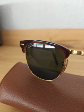 Gafas Ray-Ban Clubmaster Marrón y Dorado