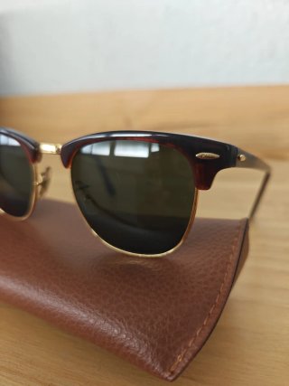 Gafas Ray-Ban Clubmaster Marrón y Dorado
