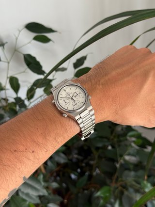 Seiko 7a38-7090 Cronógrafo Cuarzo Vintage 36mm
