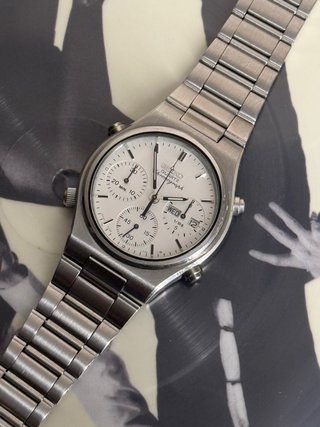 Seiko 7a38-7090 Cronógrafo Cuarzo Vintage 36mm
