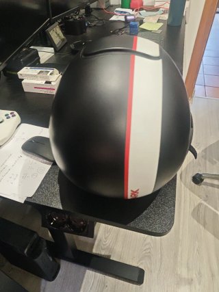 Casco Shark Raw Stripe