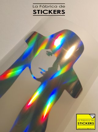 Pegatina PENELOPE vinilo holográfico de corte