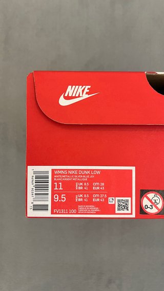 Nike Dunk Low Argento - Nuove con scatola - EU 43