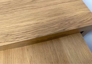 Mesa escritorio color madera extensible