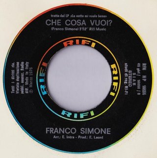 Franco Simone Tu... E Così Sia 7" 45 Giri 1976