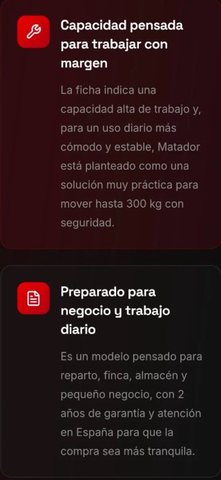 Motocarro Eléctrico Matador ITV+ Homologación