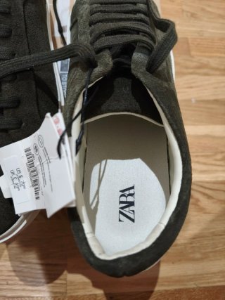 Zapatillas Zara Ante Verde