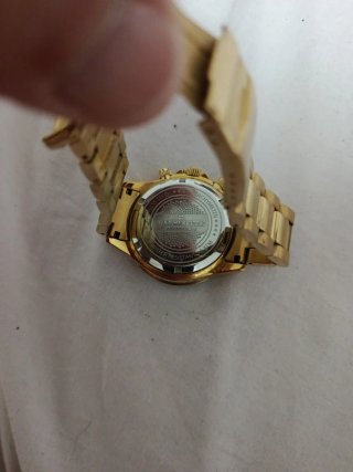 Reloj Lanscostte Bañado en Oro Original
