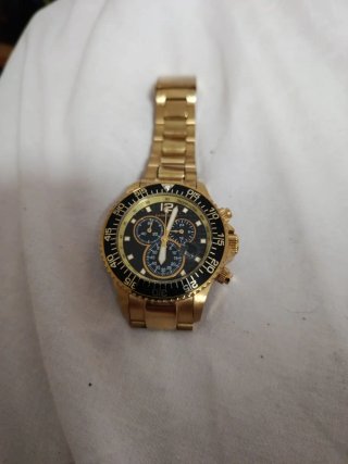 Reloj Lanscostte Bañado en Oro Original
