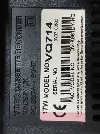 Videoregistratore VHS Daewoo VQ714