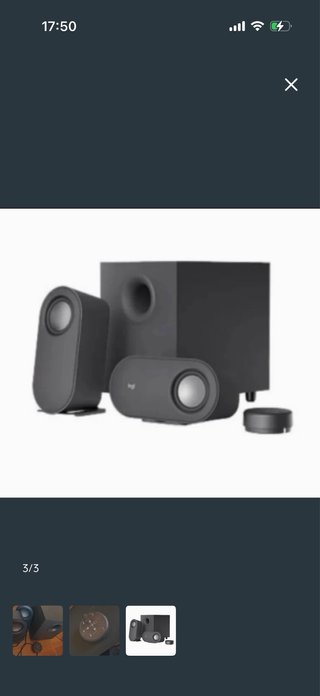 Sistema de altavoces Logitech negro