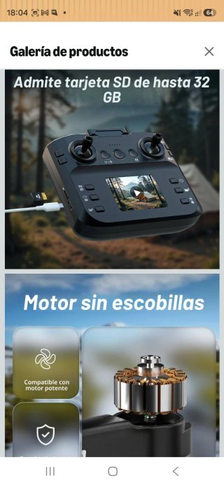 Drone F417PRO con cámara 1080p