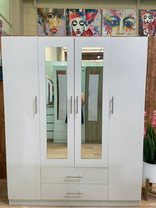 Armario 4 puertas blanco