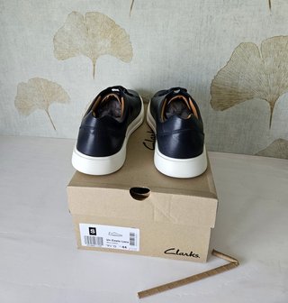 Scarpe Clarks Un Costa Lace Blu Taglia 44. Nuove.