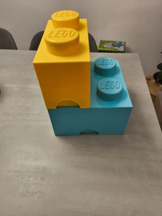Cajas de Almacenamiento Lego (Azul y Amarillo)