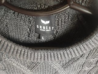 Jerseys Zara y Green Coast Gris Trenzado Talla L