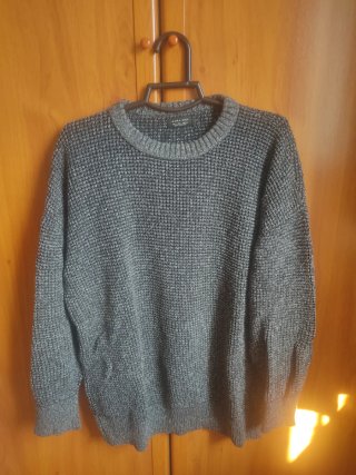 Jerseys Zara y Green Coast Gris Trenzado Talla L