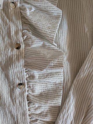 Camisa Zara Volante Rayas S