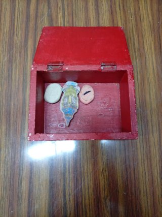 Caja pintada a mano payaso