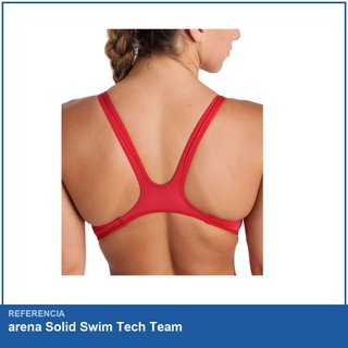 Costume da bagno sportivo donna arena Solid Swim Tech Team