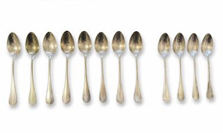Lotto 40 posate d'epoca silver plated