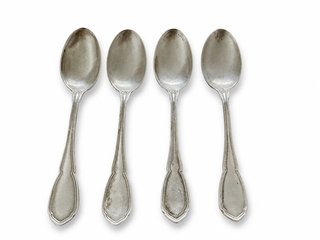 Lotto 40 posate d'epoca silver plated