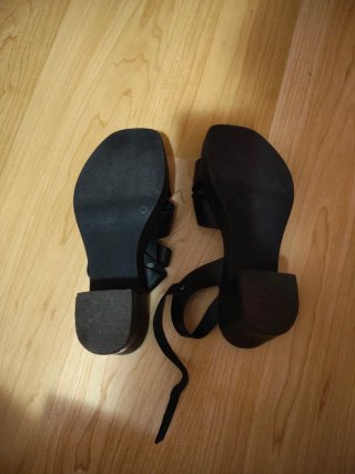 Sandalias negras mujer