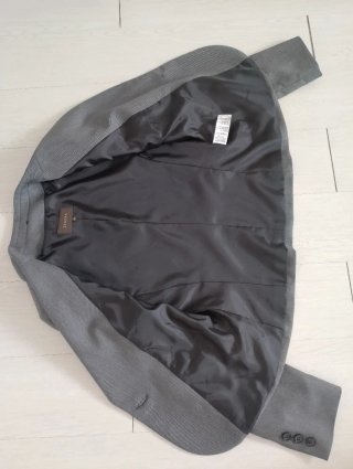 TRAJE DE CHAQUETA Y PANTALON DE MUJER COLOR GRIS
