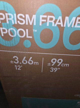 Piscina Desmontable Intex Gris D366x99 cm