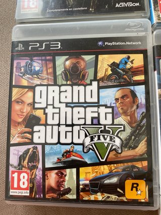 Pack 5 Juegos PS3: GTA V, Call of Duty, Far Cry 3,