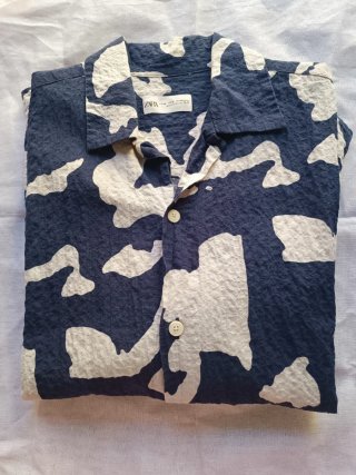 Camisa Zara Estampada Talla M