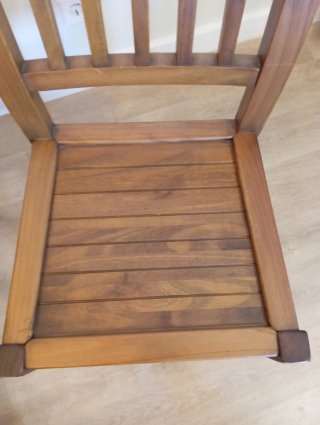 Mesa comedor madera maciza + 6 sillas