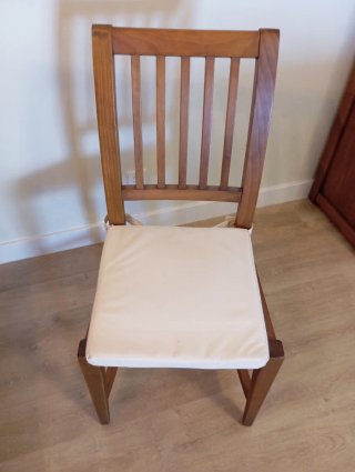 Mesa comedor madera maciza + 6 sillas