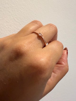 Anillo Pandora Corazón Rosa Oro talla 8