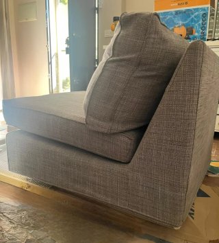 Sillón individual Ikea gris