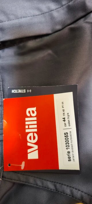 Pantalón de trabajo Velilla Gris Talla 42