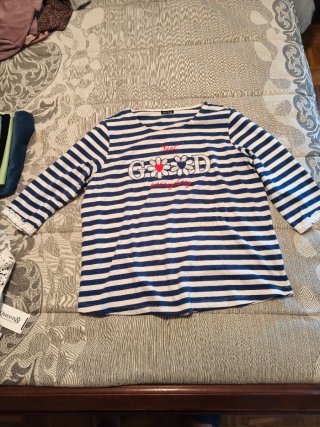 Camiseta marinera rayas Pilar Prieto Talla L