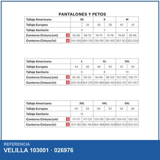 VELILLA 103001 Pantalón multibolsillos cómodo para