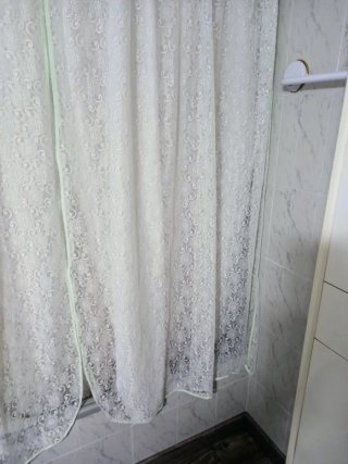 2 Cortinas Encaje BAÑO