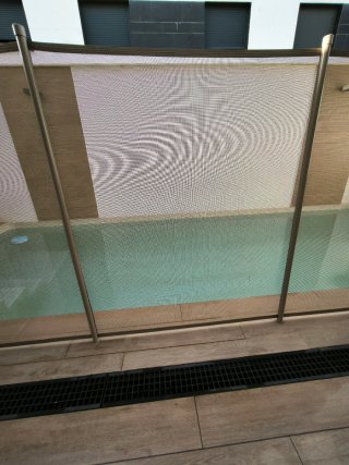 Valla seguridad piscina poliéster 6 metros