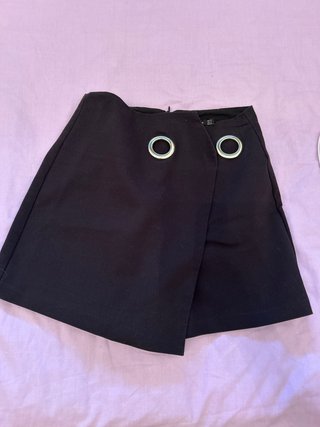 Falda Stradivarius negra talla 34 falda pantalón