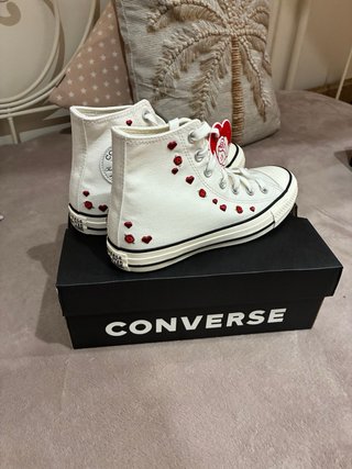 Converse All Star Talla 37 Mujer Corazones