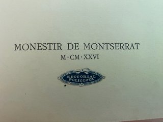 Bíblia antigua incompleta Monestir de Montserrat