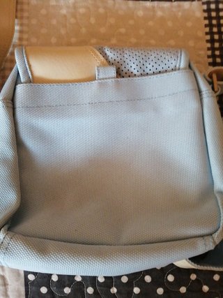 Bolso bandolera Reebok azul y beige