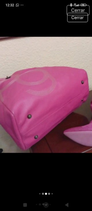 Bolso Purificación García Fucsia Piel Nuevo