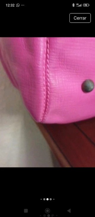Bolso Purificación García Fucsia Piel Nuevo