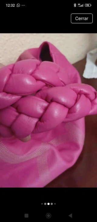 Bolso Purificación García Fucsia Piel Nuevo