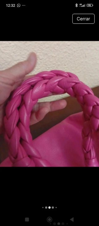 Bolso Purificación García Fucsia Piel Nuevo